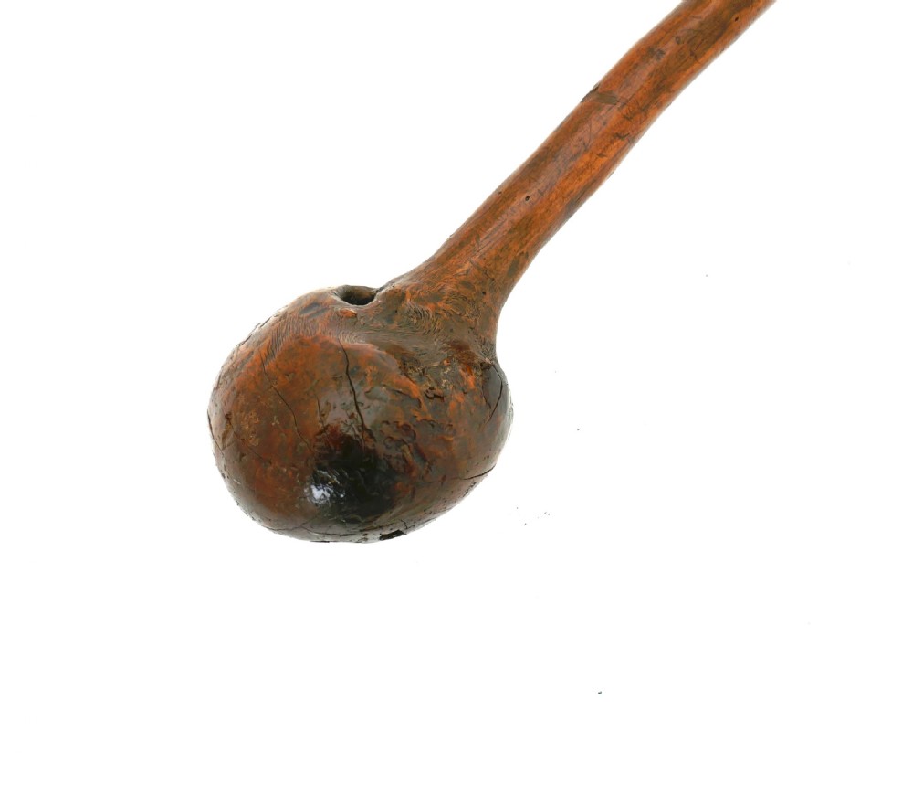 Antique Sticks /Cudgels 19thc Blackthorn Irish Shillelagh . C1860-80. View II