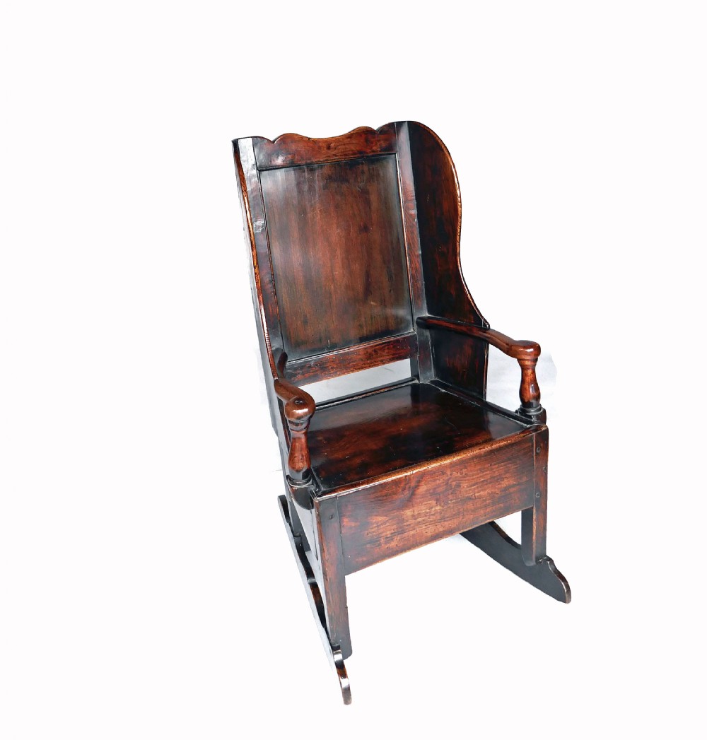 Antique Country Furniture 18thc Single Ash & Elm Lambing Chair.   Yorkshire Dales C1770-90