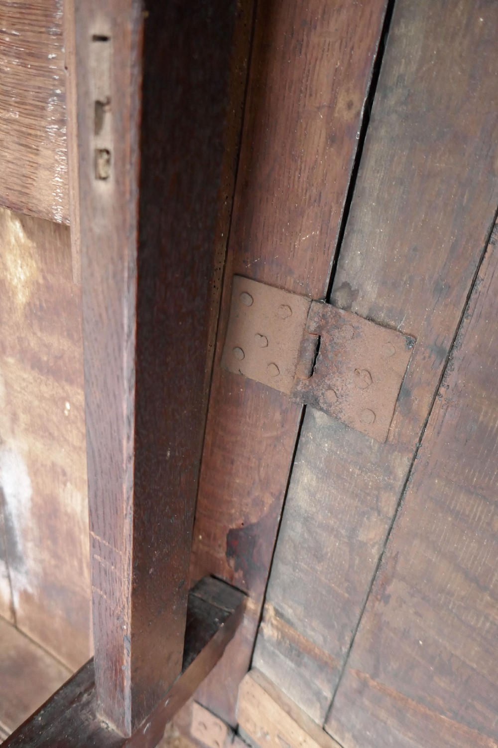Antique Early Oak & Country Furniture 17thc Gateleg Table.   English C1660-80. View IV