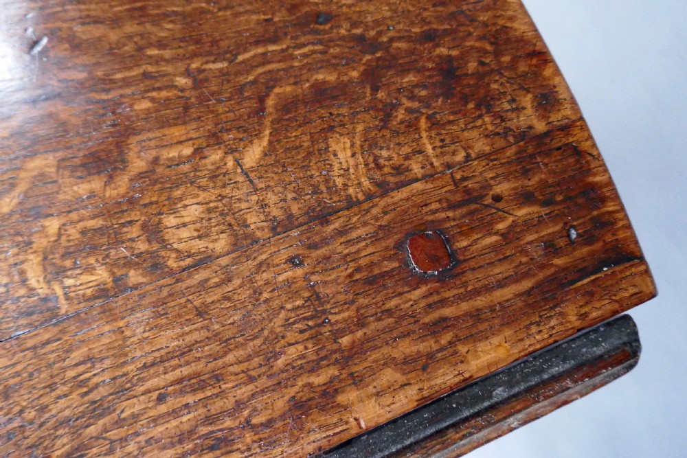 Antique Early Oak & Country Furniture 17thc Gateleg Table.   English C1660-80. View VIII