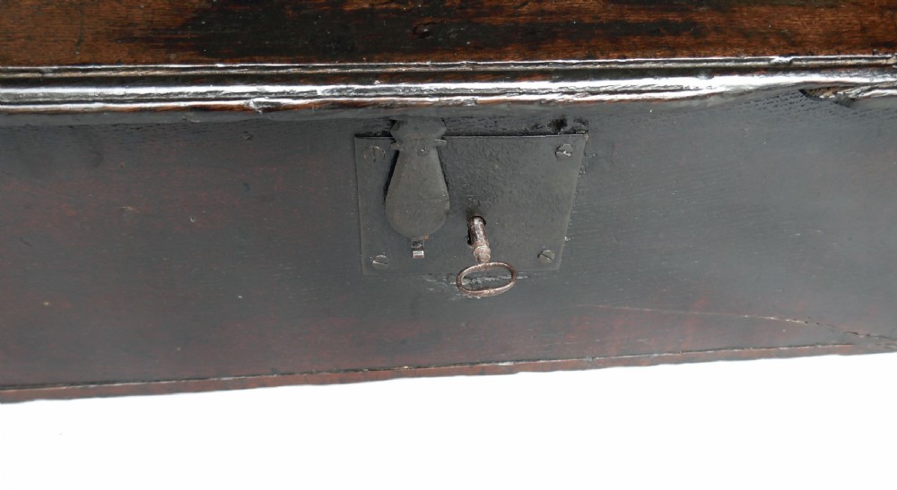 Antique Oak Furniture 17thc Table Desk Box.    English C1620-40. View II