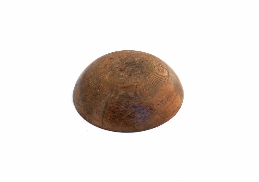 Antique Treen 19thc Sycamore Turned Dairy Bowl . French C1820-30 View III