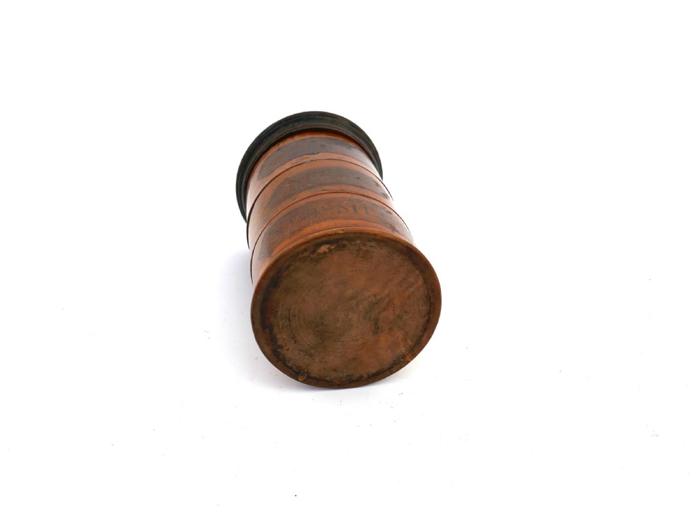 Antique Early Kitchenalia 19thc Treen Sycamore Spice Tower. English C1800-20. View IV