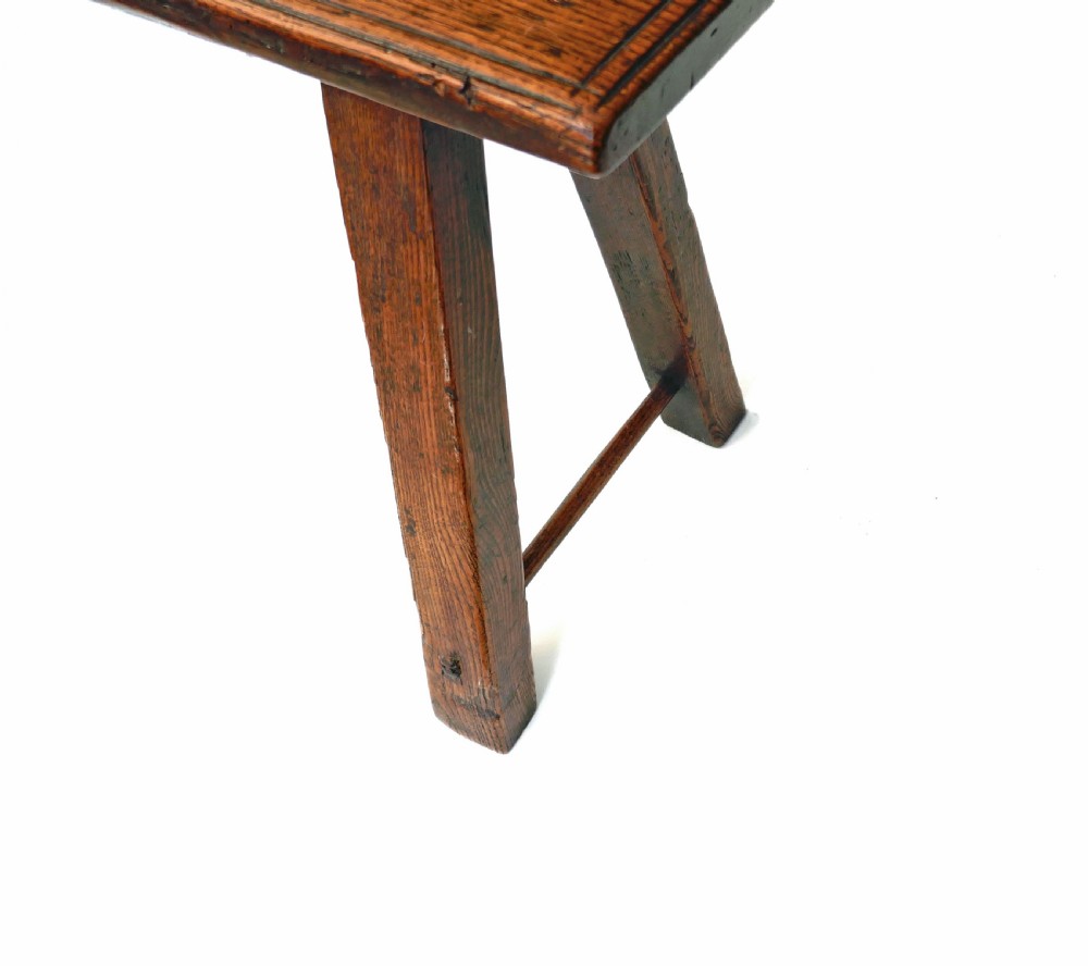 Antique Early Country Furniture 18thc Ash Bench.   English. 1780-C1800. View IV