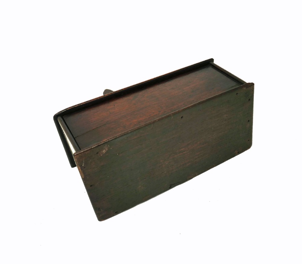 Antique Country Furniture 19thc Fruitwood Fan Shaped Candle Box.  English. C1800-20. View VII