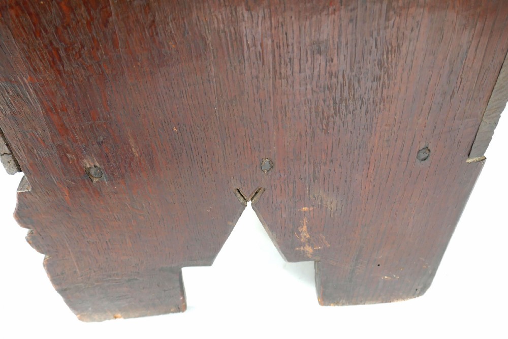 Antique Period Oak Elizabethan 16thc Planked Coffer.   English C1570-90. View IV