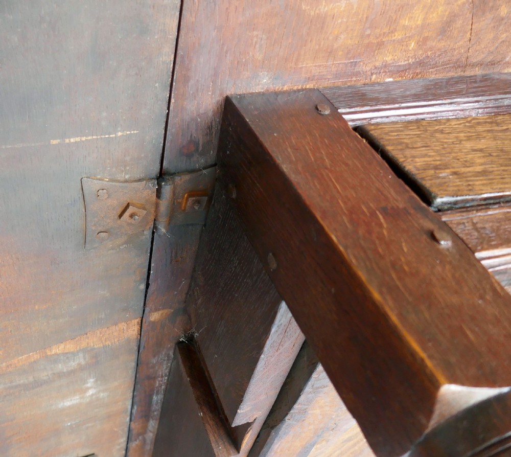Antique Early Oak Furniture 17thc Eight Seater Gateleg Table.  English C1660-80. View VI