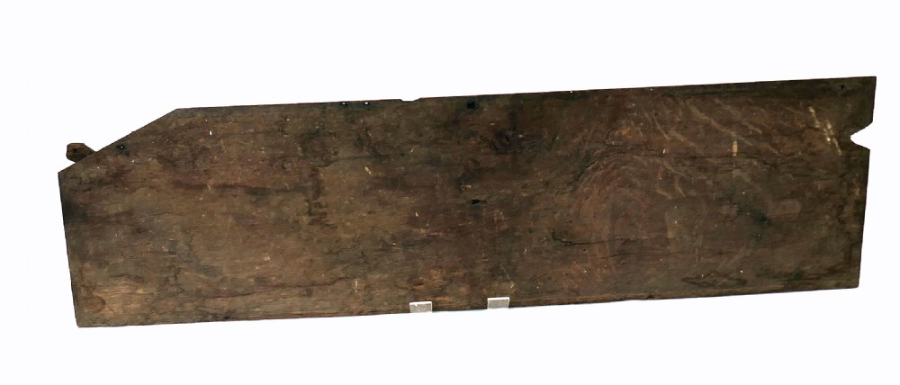 Antique Single 17thc Oak Carving From An Overmantel In A Country House.  English C1620-40. View V