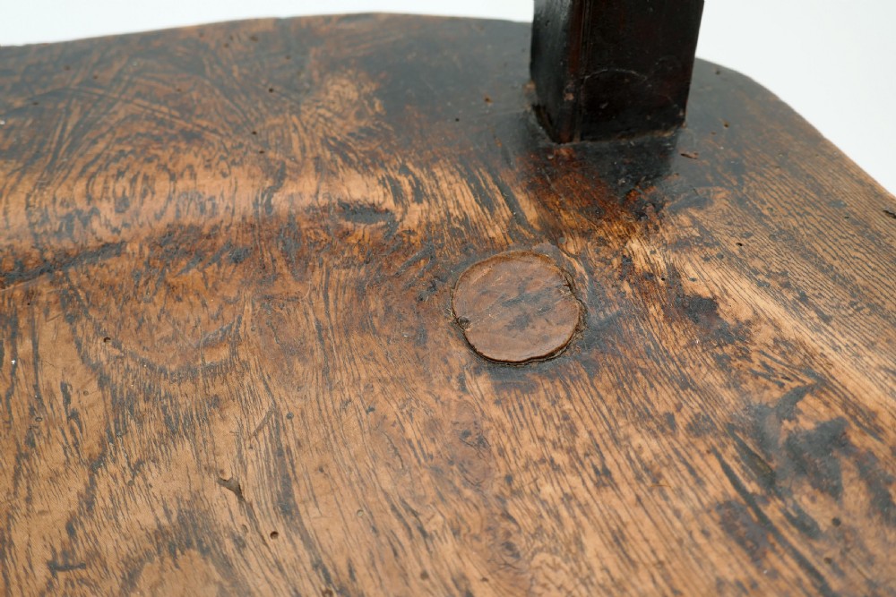 Antique Primitive Furniture 18thc Elm, Ash & Fruitwood Armchair.  English C1770-90. View VII