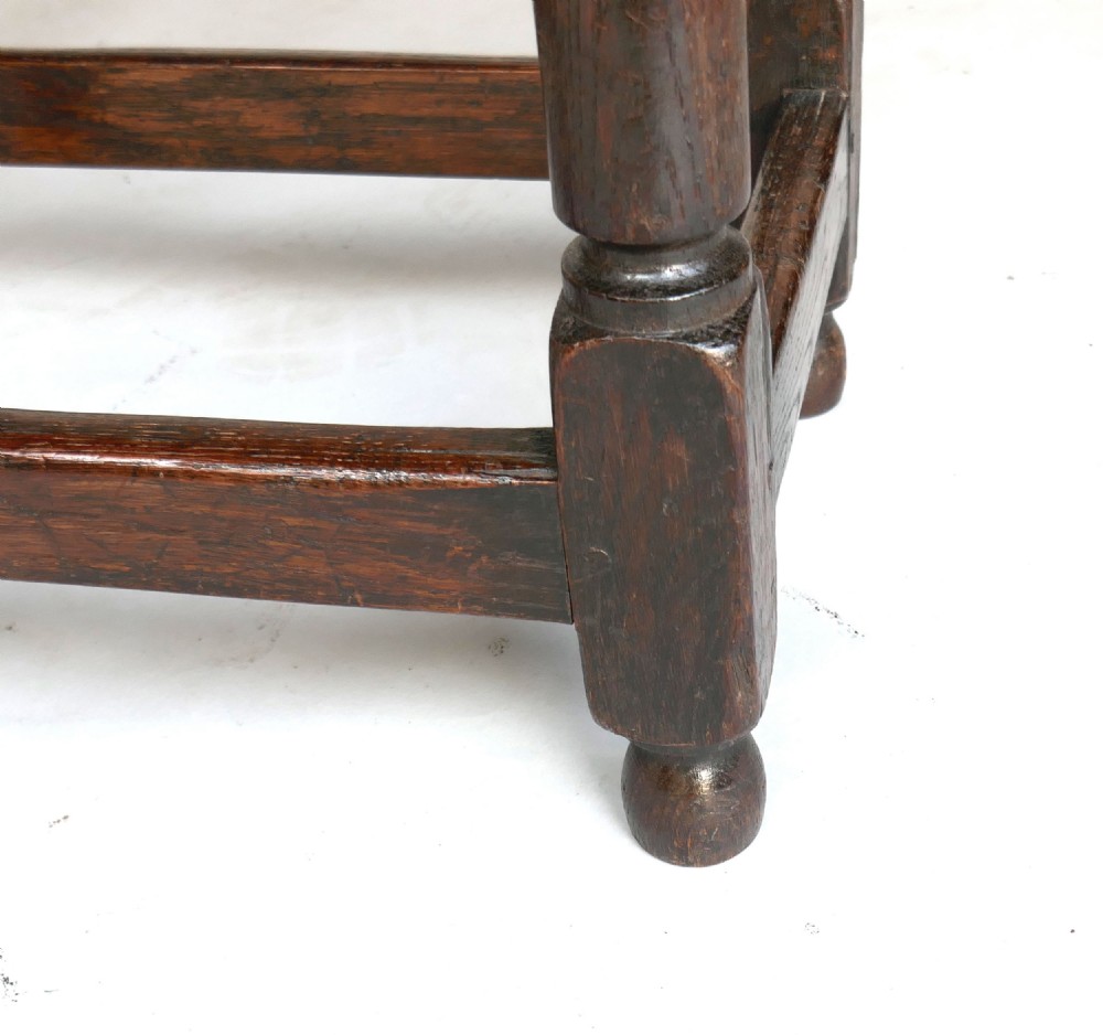 Antique Early Oak Furniture 18thc Joined Table .  English C1710-20 View V