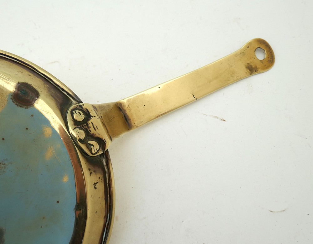 Antique Early Metalware 17thc Brass Chamberstick With Tulip Shaped Sconce.   Dutch C1680-C1700. View V