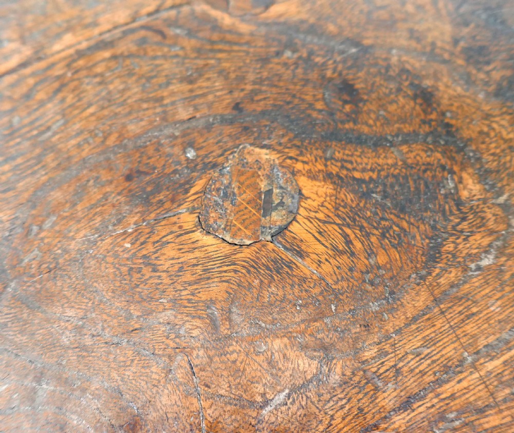 Antique Country Furniture 18thc Ash & Elm Four Legged Large Stool.    English C1760-80. View III
