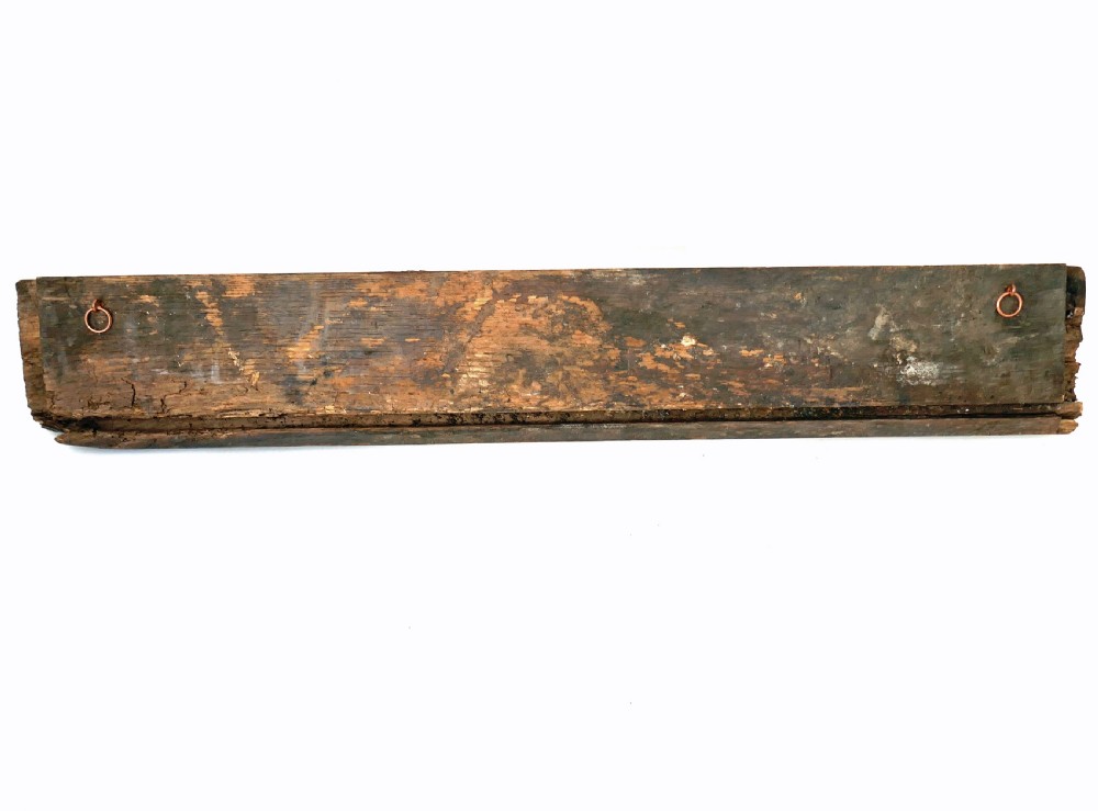 Antique Early Carving 17thc Oak Drawer Front Decorated With Hunting Putti And Hounds.  Flemish C1660-80 View V