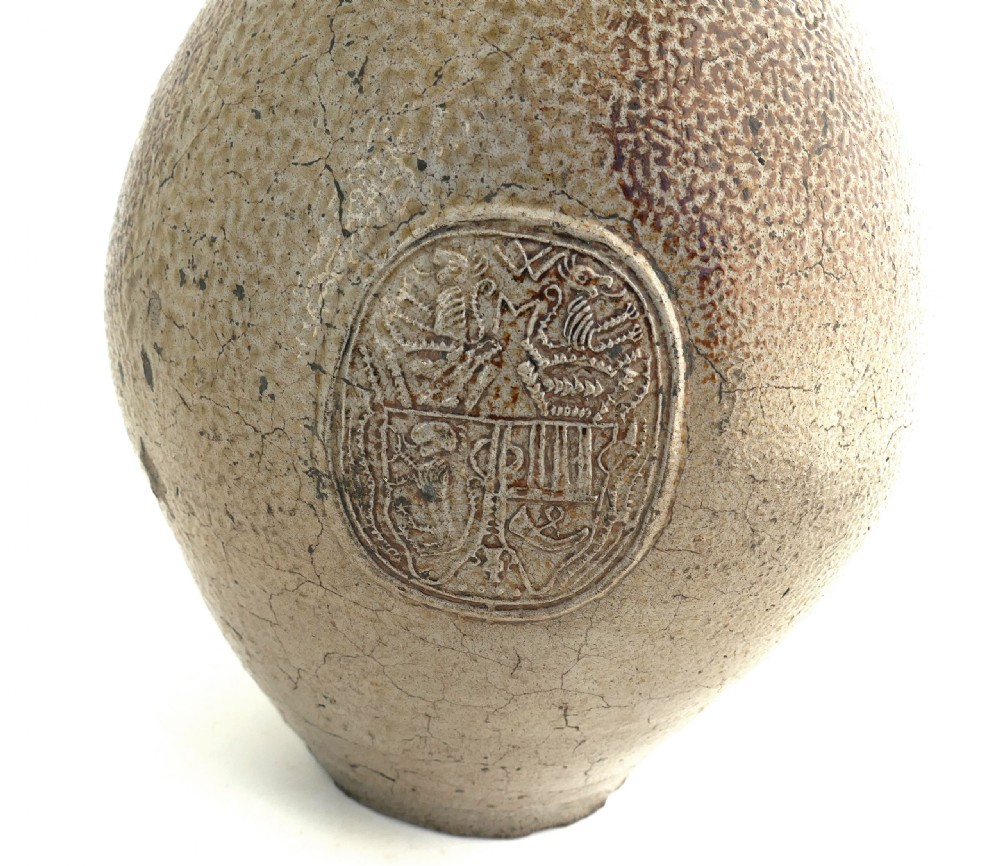 Antique Early Stoneware 17thc Rhenish Large Bellarmine In Original Condition. German C1640 View III