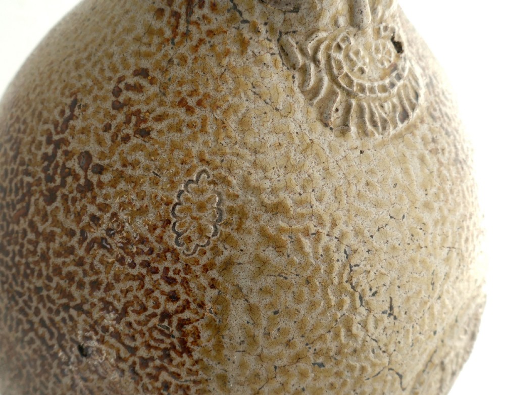Antique Early Stoneware 17thc Rhenish Large Bellarmine In Original Condition. German C1640 View V