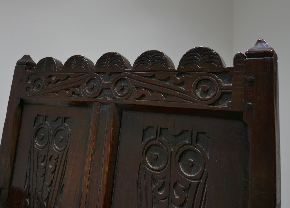 Antique Early English Furniture Period Oak 17thc Wainscot Chair.  Lancashire  / Cheshire C1660-80 View III