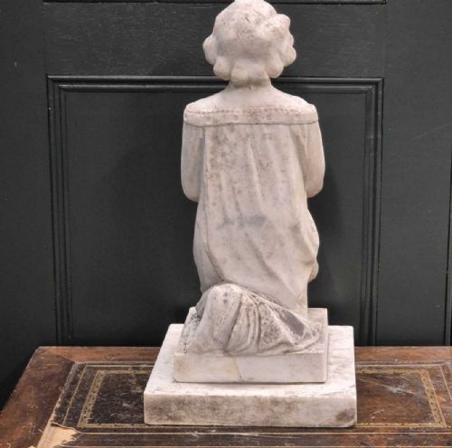 ANTIQUE MARBLE STATUE SCULPTURE MARBLE BUST FROM A 19TH CENTURY GRAND TOUR COLLECTION GARDEN STATUE - ADDITIONAL PHOTO 4