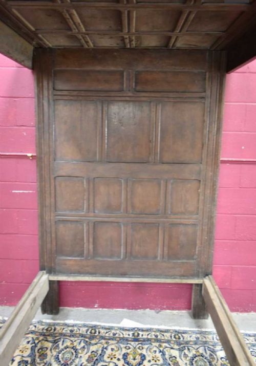 ANTIQUE OAK FOUR POSTER DOUBLE BED 17TH CENTURY C1660 - ADDITIONAL PHOTO 1