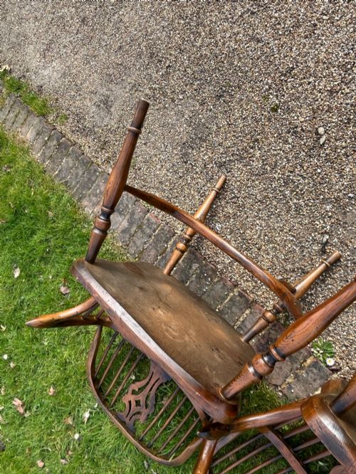 WINDSOR CHAIRS SET OF EIGHT WINDSOR ARMCHAIRS C1920 - ADDITIONAL PHOTO 5