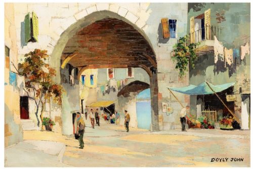 OIL PAINTING BY CECIL ROCHFORT D'OYLYJOHN BRITISH 19061993 ALSO KNOWN AS DOYLY JOHN - ADDITIONAL PHOTO 1