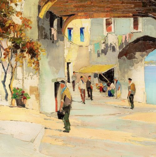 OIL PAINTING BY CECIL ROCHFORT D'OYLYJOHN BRITISH 19061993 ALSO KNOWN AS DOYLY JOHN - ADDITIONAL PHOTO 2