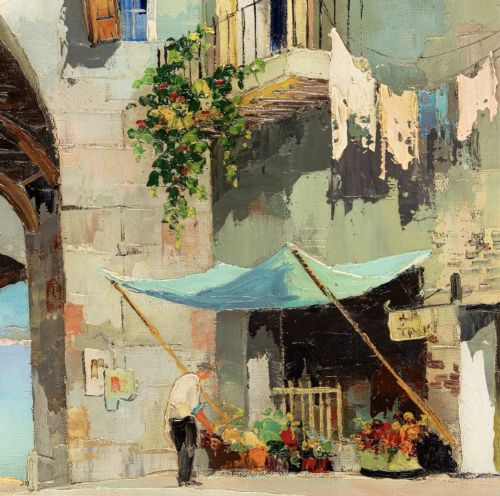 OIL PAINTING BY CECIL ROCHFORT D'OYLYJOHN BRITISH 19061993 ALSO KNOWN AS DOYLY JOHN - ADDITIONAL PHOTO 5