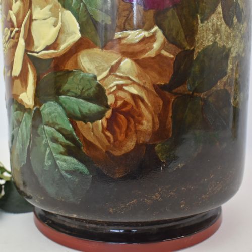 SPECTACULAR FRENCH BARLUET ET CIE CREIL ET MONTEREAU G LEMONNIER EARTHENWARE VASE C1876 - ADDITIONAL PHOTO 7