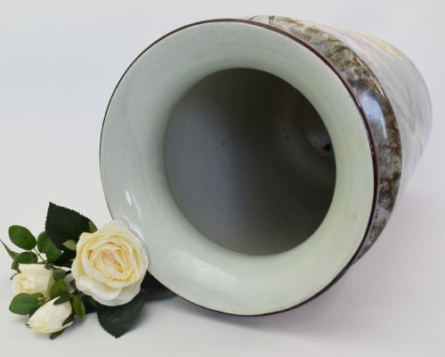 SPECTACULAR FRENCH BARLUET ET CIE CREIL ET MONTEREAU G LEMONNIER EARTHENWARE VASE C1876 - ADDITIONAL PHOTO 10
