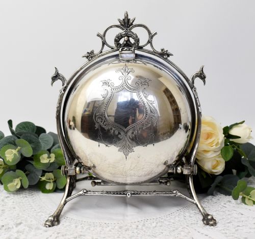victorian silverplated folding biscuit box sheffield fenton bros 1880 - CATEGORY: ANTIQUE SILVER - DATED 1870