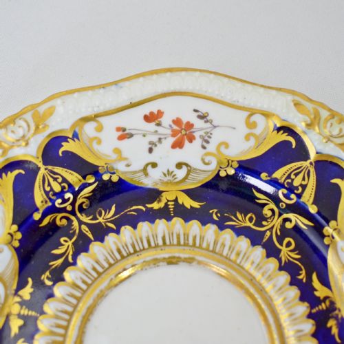 A FABULOUS ANTIQUE OAK AND MISTLETOE TEACUP AND SAUCER YATES C1820 - ADDITIONAL PHOTO 3