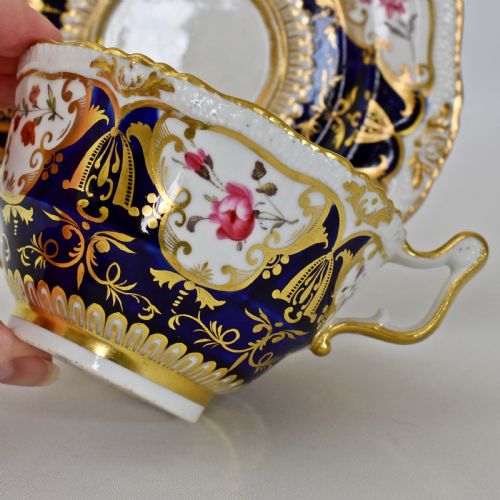 A FABULOUS ANTIQUE OAK AND MISTLETOE TEACUP AND SAUCER YATES C1820 - ADDITIONAL PHOTO 9
