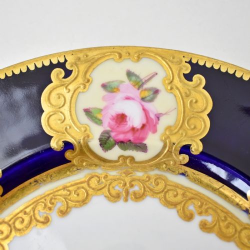 FINE AND RARE ARMORIAL CHAMBERLAIN WORCESTER DESSERT PLATE C 1815 - ADDITIONAL PHOTO 4