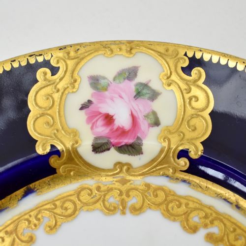FINE AND RARE ARMORIAL CHAMBERLAIN WORCESTER DESSERT PLATE C 1815 - ADDITIONAL PHOTO 7