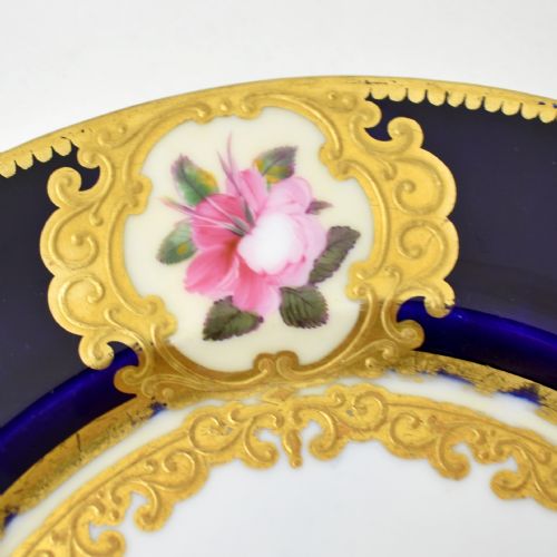 FINE AND RARE ARMORIAL CHAMBERLAIN WORCESTER DESSERT PLATE C 1815 - ADDITIONAL PHOTO 8