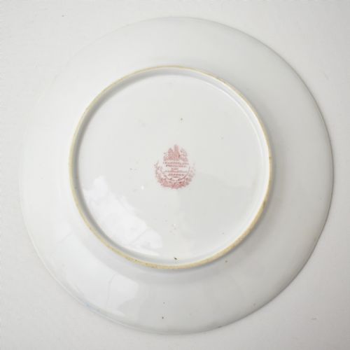 FINE AND RARE ARMORIAL CHAMBERLAIN WORCESTER DESSERT PLATE C 1815 - ADDITIONAL PHOTO 9