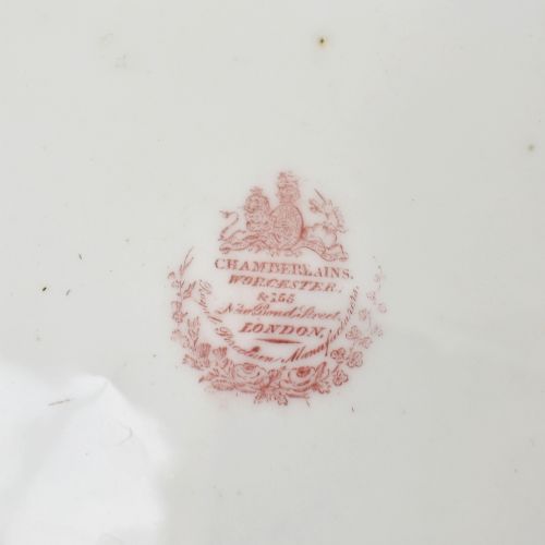 FINE AND RARE ARMORIAL CHAMBERLAIN WORCESTER DESSERT PLATE C 1815 - ADDITIONAL PHOTO 10