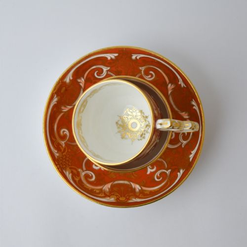 RARE ANTIQUE DAVENPORT TRUE TRIO CA 1870 HAND PAINTED - ADDITIONAL PHOTO 5