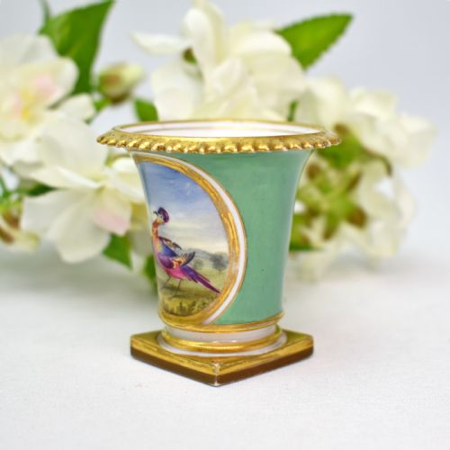 RARE FINE FLIGHT BARR BARR WORCESTER MINIATURE PORCELAIN VASE C1815 - ADDITIONAL PHOTO 1