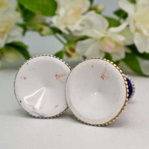 RARE PAIR OF MINIATURE CANDLESTICKS SPODE C 1815 PATTERN 2478 - ADDITIONAL PHOTO 9