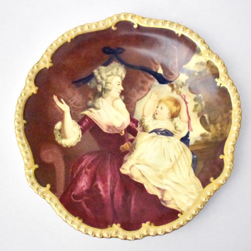 FINE AND RARE COALPORT PLATE PAINTED BY TOM KEELING CIRCA 1901 - ADDITIONAL PHOTO 6