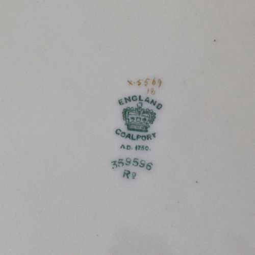 FINE AND RARE COALPORT PLATE PAINTED BY TOM KEELING CIRCA 1901 - ADDITIONAL PHOTO 9