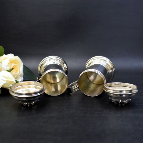EDWARDIAN BRITANNIA SILVER PEPPERS BY CHARLES STUART HARRIS LONDON 1903 IN ORIGINAL COLLINGWOOD CO CASE - ADDITIONAL PHOTO 4