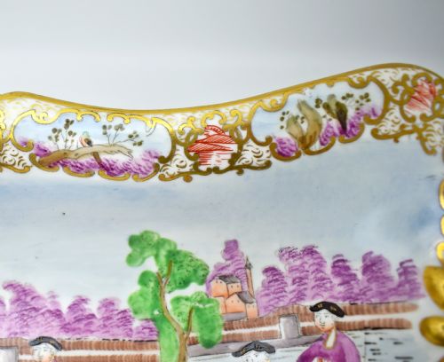 SWANSEA PORCELAIN COMPORT MANDARIN CHINOISERIE PATTERN C 18151817 - ADDITIONAL PHOTO 4