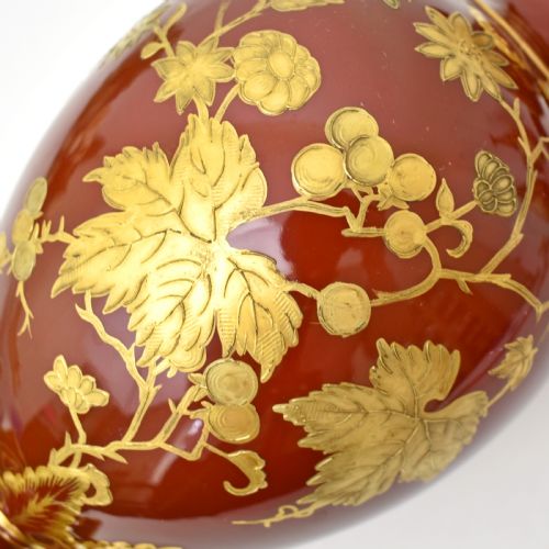 FINE ROYAL CROWN DERBY EWER AESTHETIC RAISED GOLD DECOR C1884 - ADDITIONAL PHOTO 7