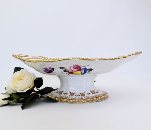 EARLY 19TH CENTURY SPODE BOTANICAL DESSERT SERVICE FOR 12 FELSPAR PORCELAIN - ADDITIONAL PHOTO 4