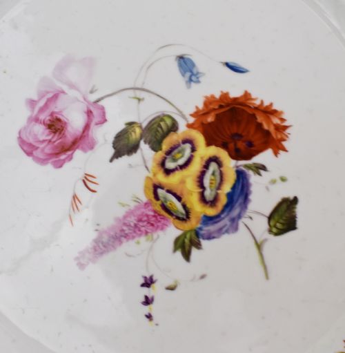 EARLY 19TH CENTURY SPODE BOTANICAL DESSERT SERVICE FOR 12 FELSPAR PORCELAIN - ADDITIONAL PHOTO 21