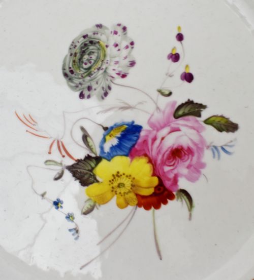 EARLY 19TH CENTURY SPODE BOTANICAL DESSERT SERVICE FOR 12 FELSPAR PORCELAIN - ADDITIONAL PHOTO 24