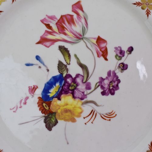 EARLY 19TH CENTURY SPODE BOTANICAL DESSERT SERVICE FOR 12 FELSPAR PORCELAIN - ADDITIONAL PHOTO 25