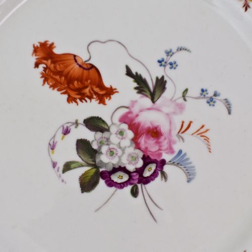 EARLY 19TH CENTURY SPODE BOTANICAL DESSERT SERVICE FOR 12 FELSPAR PORCELAIN - ADDITIONAL PHOTO 26