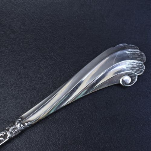 FINELY ENGRAVED FRENCH SILVER FISH KNIFE BY HENIN CIE BELLE POQUE PERIOD - ADDITIONAL PHOTO 3